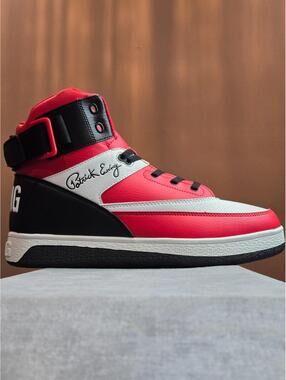 Patrick Ewing 33 Orion Strap Rebound BRED Black Red 1RBE003-633 Size 11M